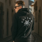 Sudadera con Palmera – Blanco / Negro