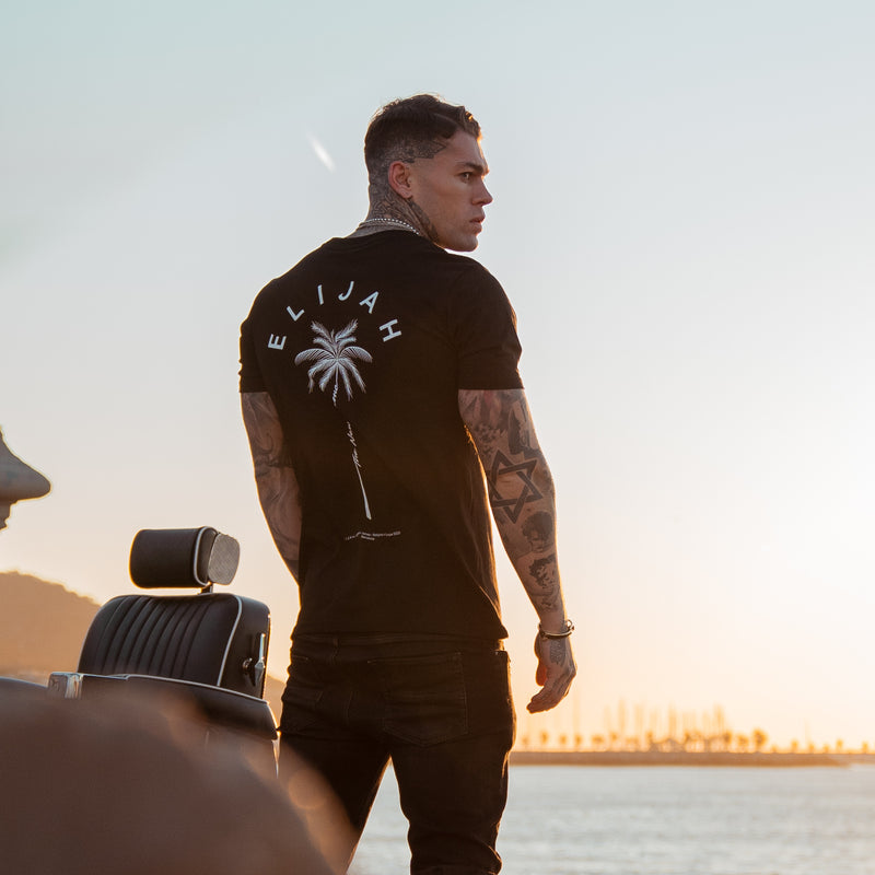Palm Tree - Black T-Shirt