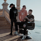 Sudadera con Palmera – Blanco / Negro