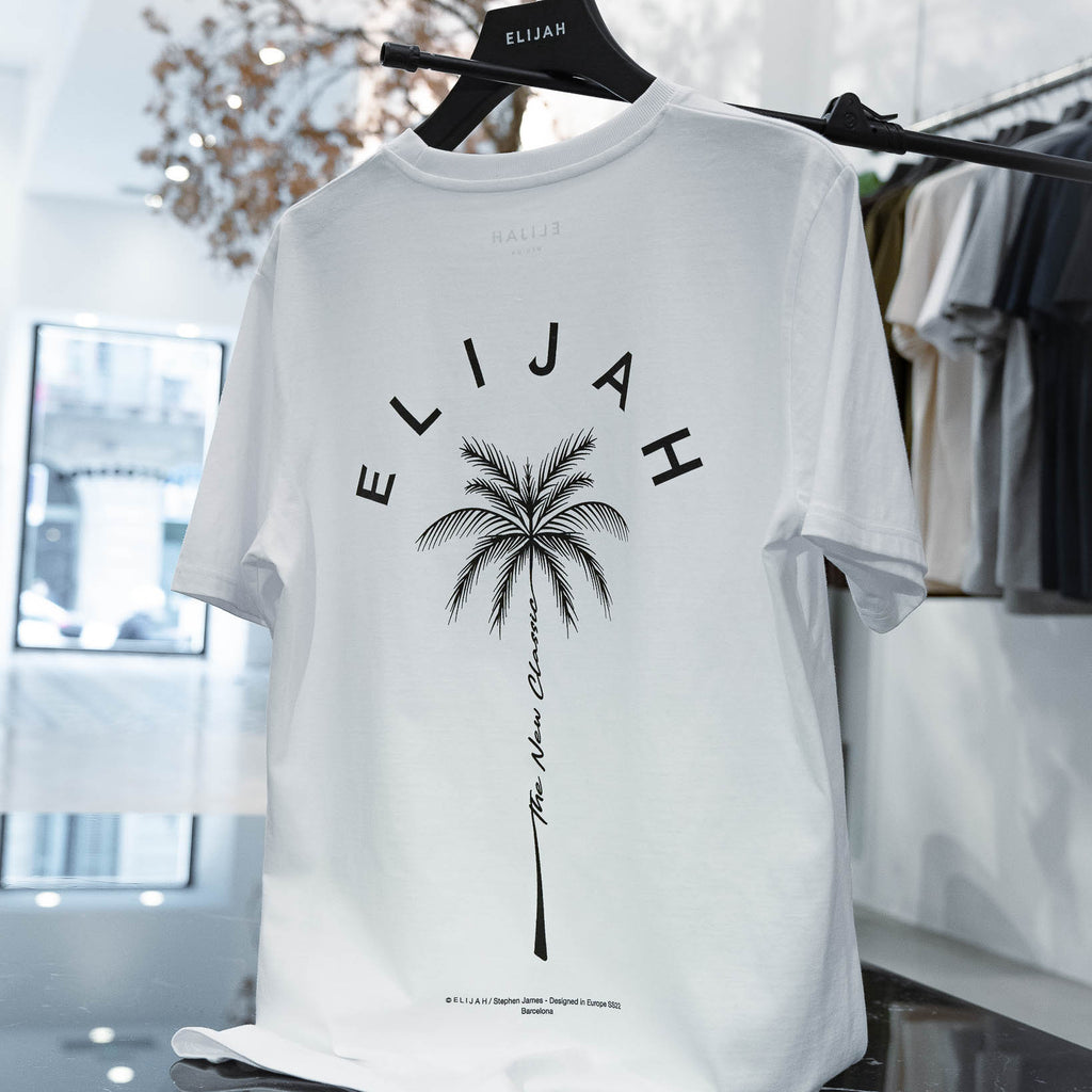Palm Tree - Black / White T-Shirt