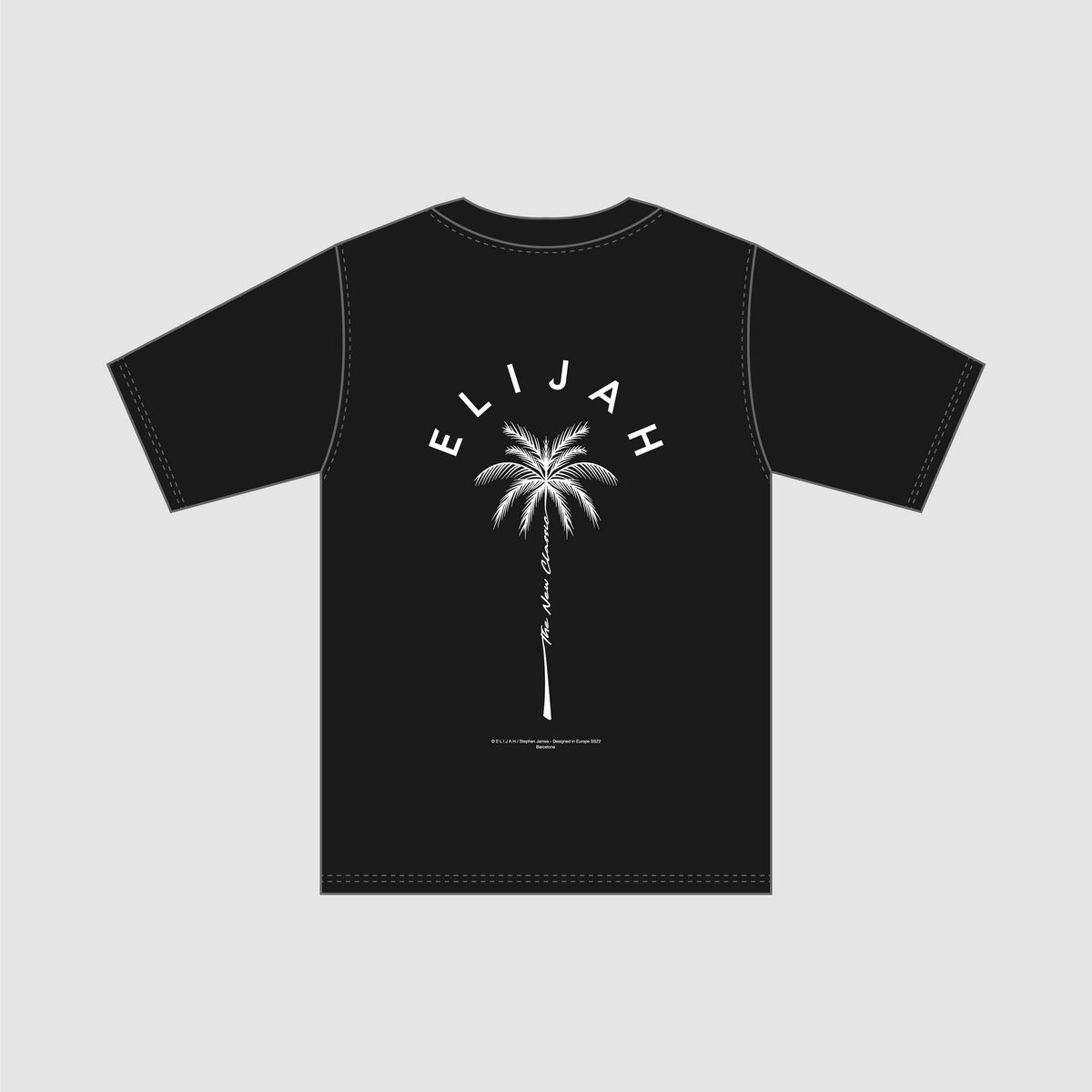 Palmera - Camiseta Negra