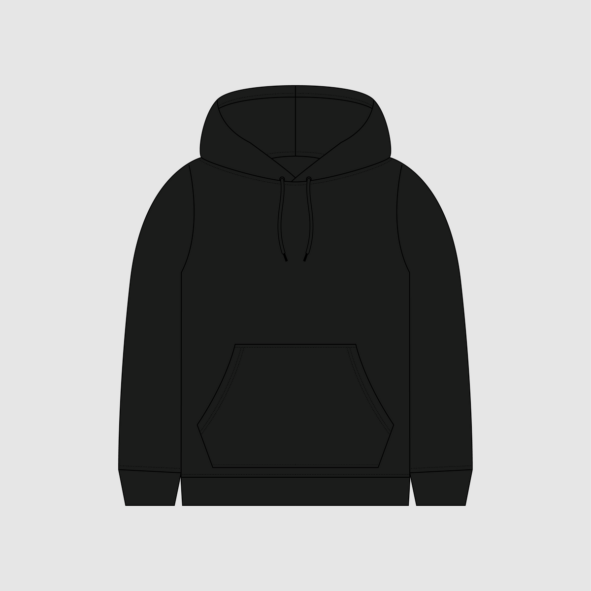 Sudadera con Palmera – Blanco / Negro